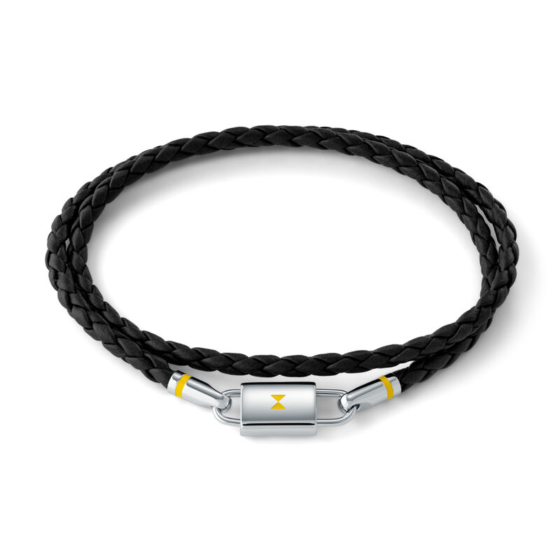 Double Braided Leather Bracelet