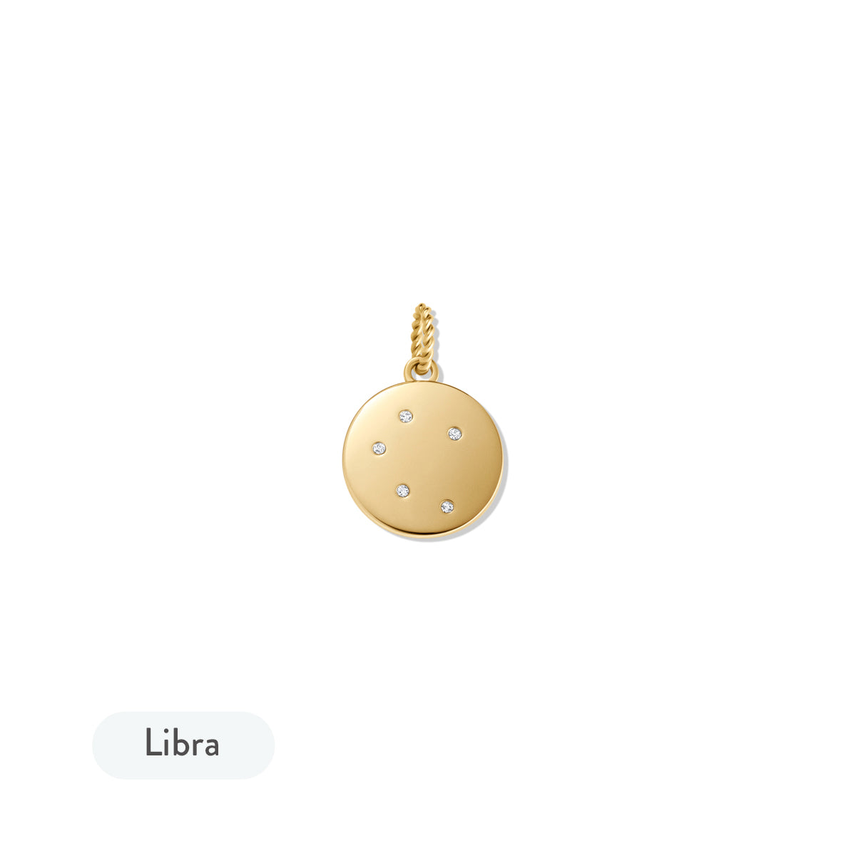 Zodiac Charm Gold - Libra