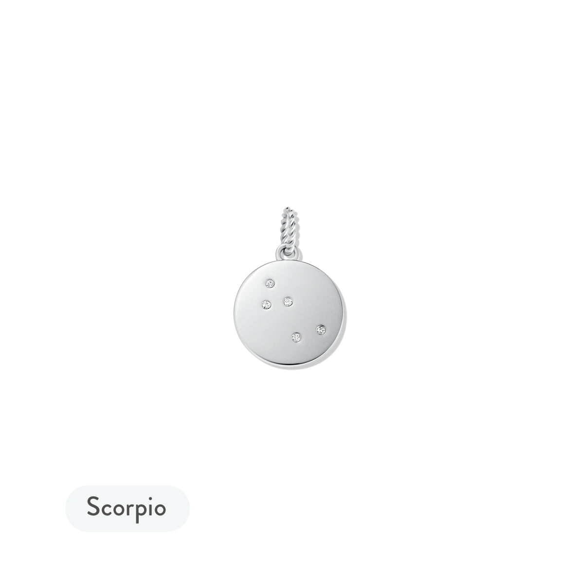Zodiac Charm Silver - Scorpio