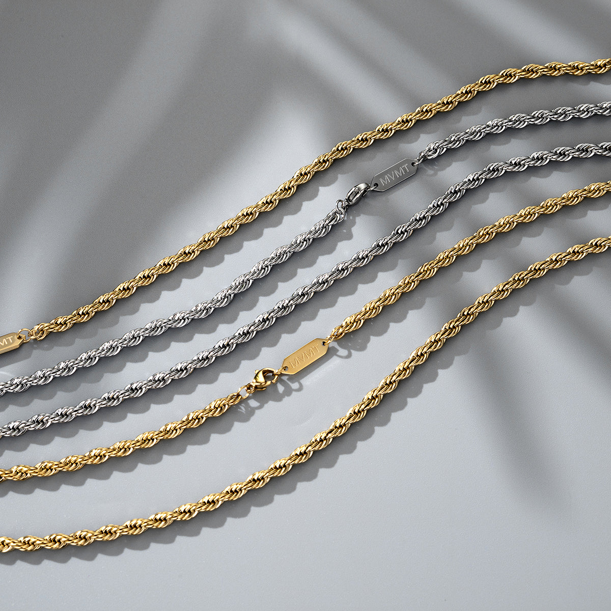 Rope Chain Bracelet - 3.9MM Silver
