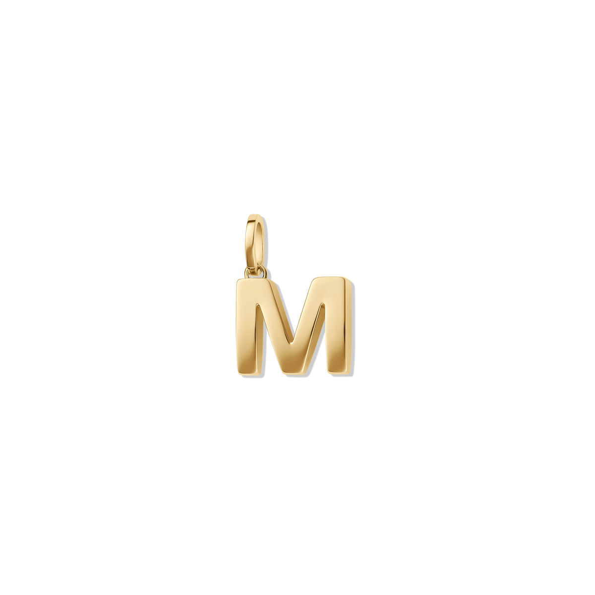 Alphabet Charm Gold - M