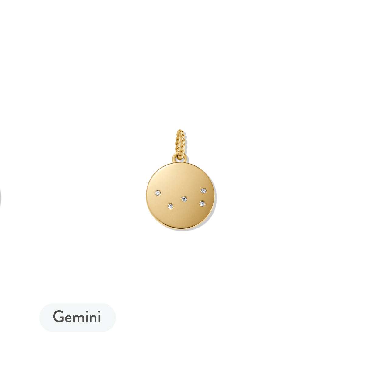 Zodiac Charm Gold - Gemini