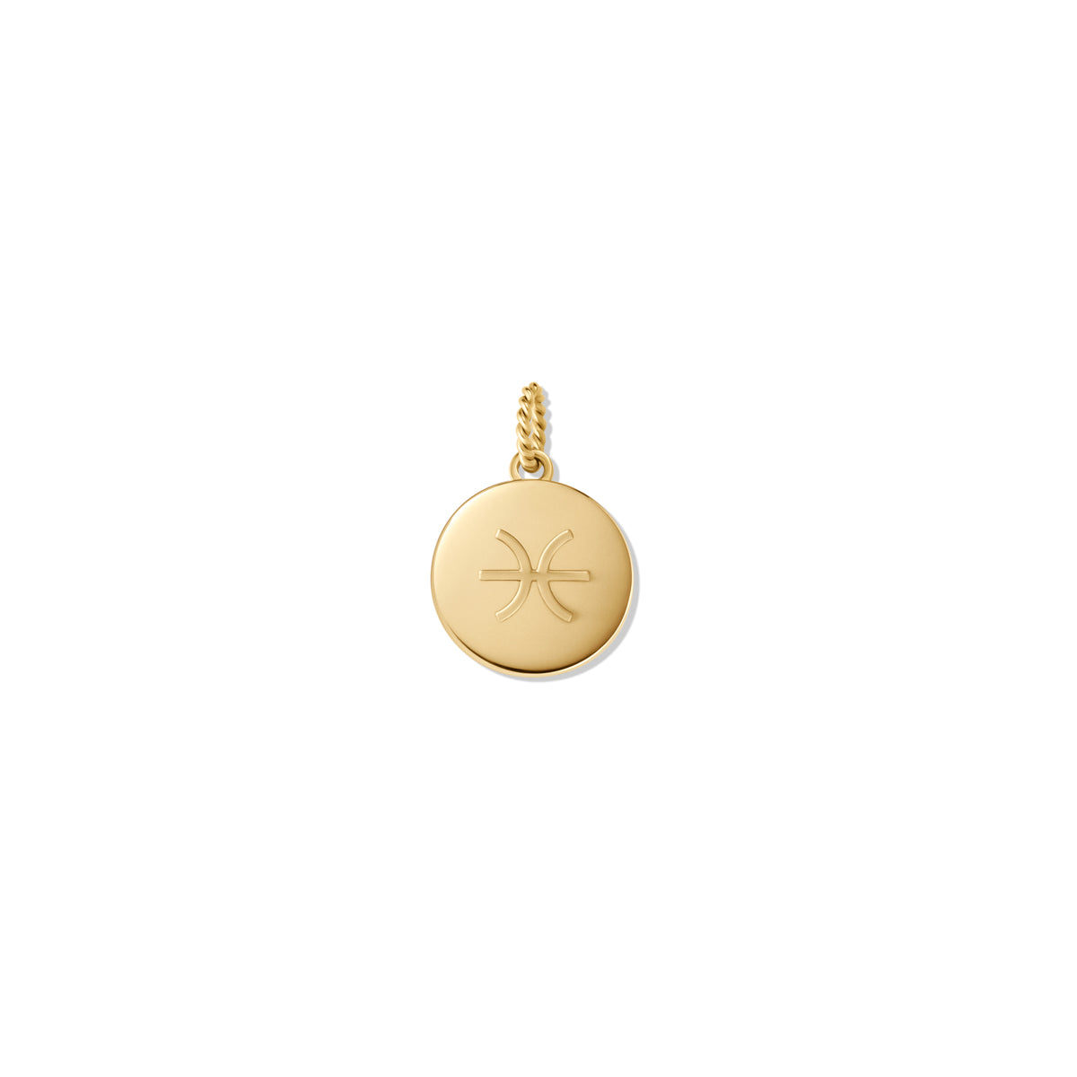Zodiac Charm Gold - Pisces