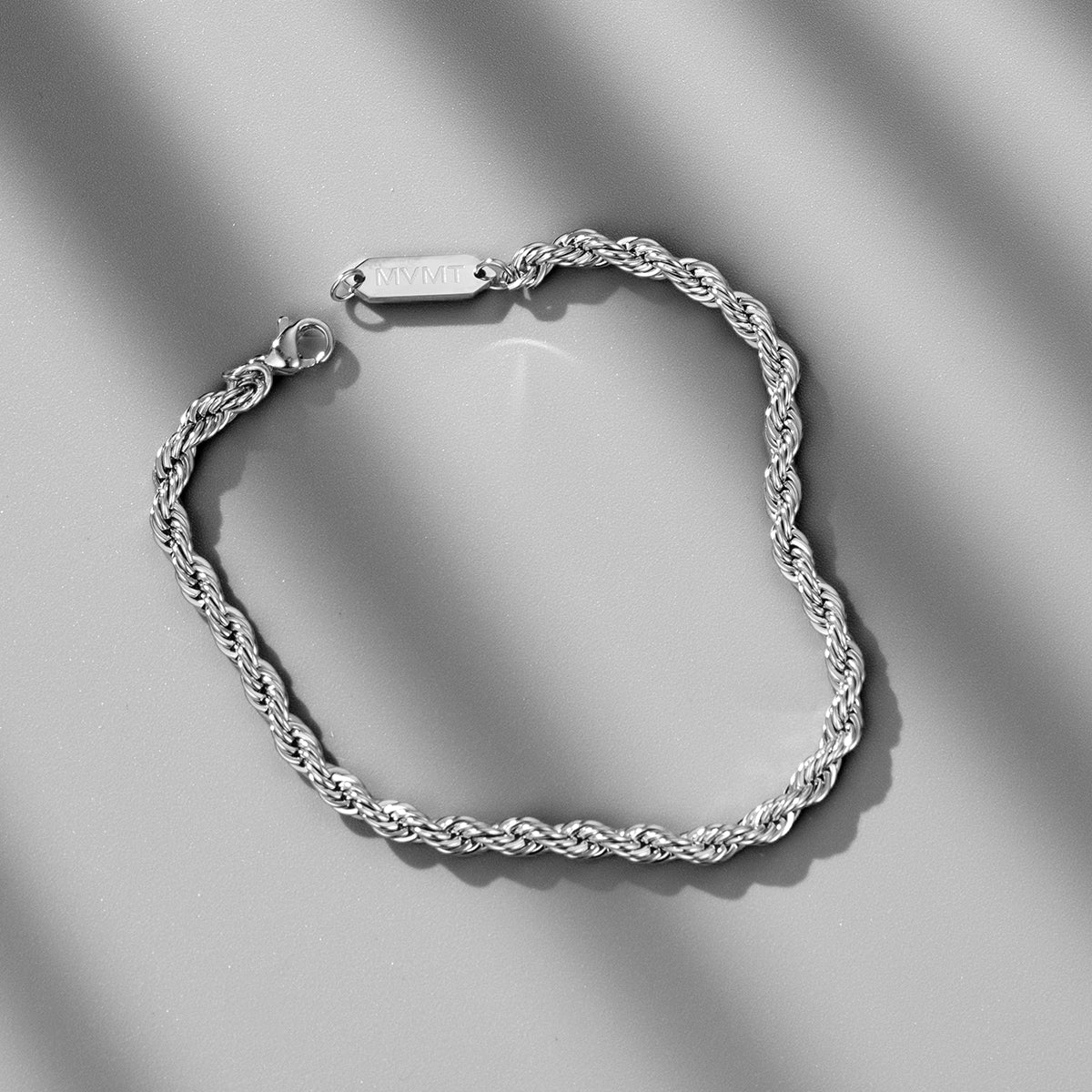 Rope Chain Bracelet - 3.9MM Silver