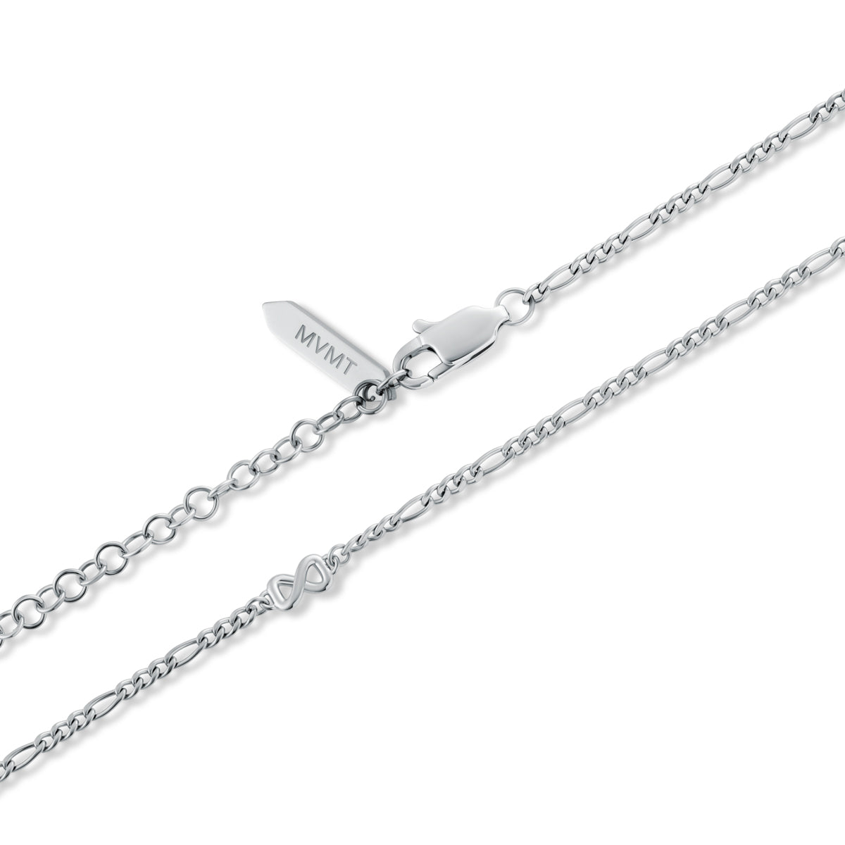 Figaro Chain Bracelet - 1.8MM Silver
