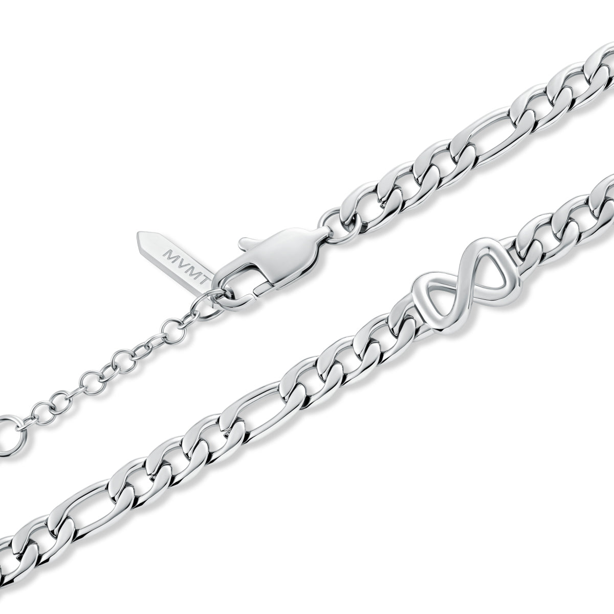 Figaro Chain Bracelet - 1.8MM Silver