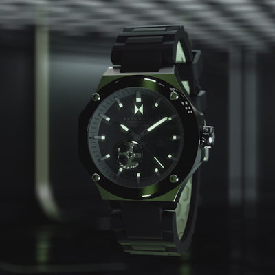 Video of men's Raptor automatic titanium watch